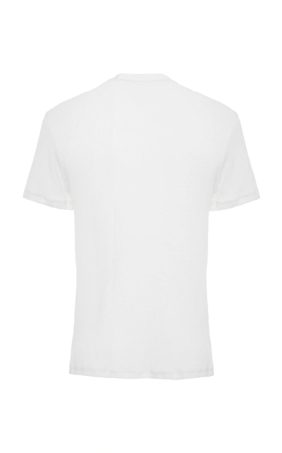 Shop Oamc Waffle Logo T-shirt In White