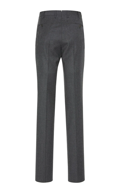 Shop Pt01 Flat-front Gentleman-fit Trousers In Grey