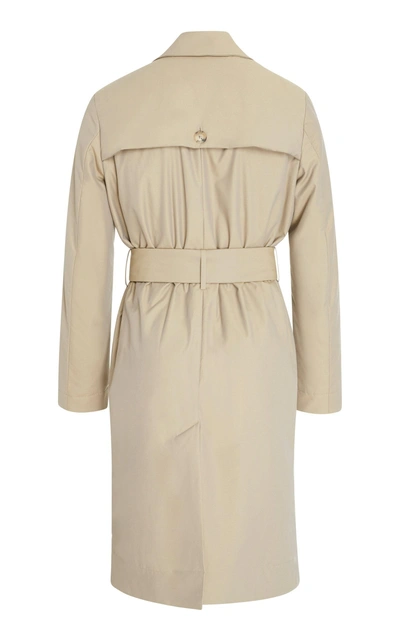 Shop Jw Anderson Wadded Twill Trench Coat In Neutral