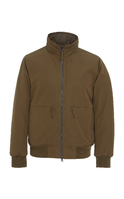 Shop Aspesi Concealed Hood Jacket In Green