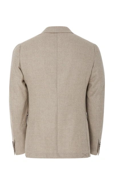 Shop Eidos Hopsack Wool Two-button Blazer In Grey