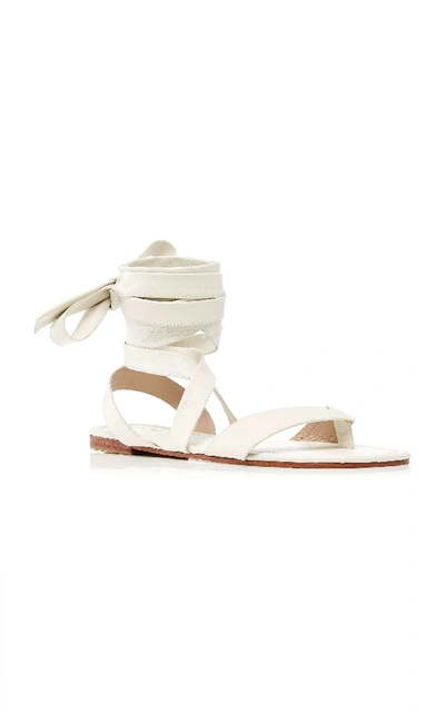 Shop Johanna Ortiz M'o Exclusive: First World's Fair Sandal In White