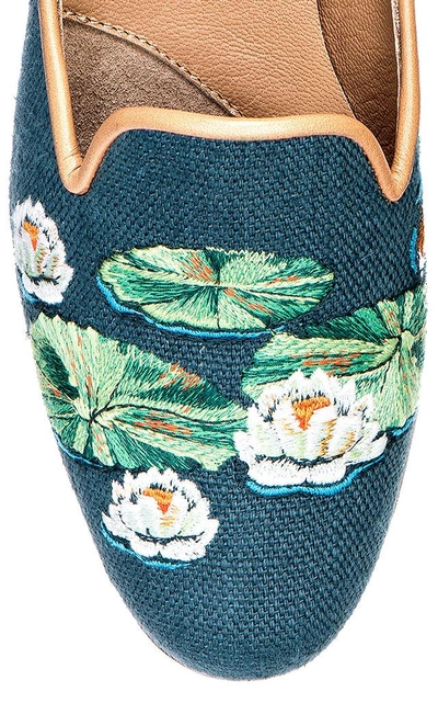 Shop Stubbs & Wootton Pond Green Mule In Blue