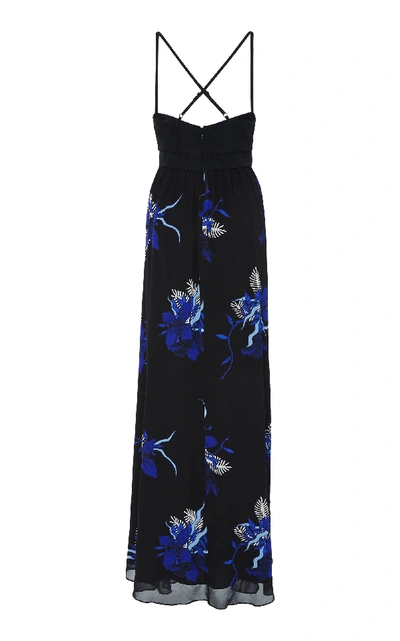 Shop Proenza Schouler Printed Silk-chiffon Maxi Dress