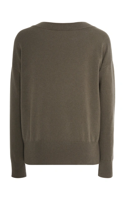 Shop Akris Simple Cashmere Knit Pullover In Grey