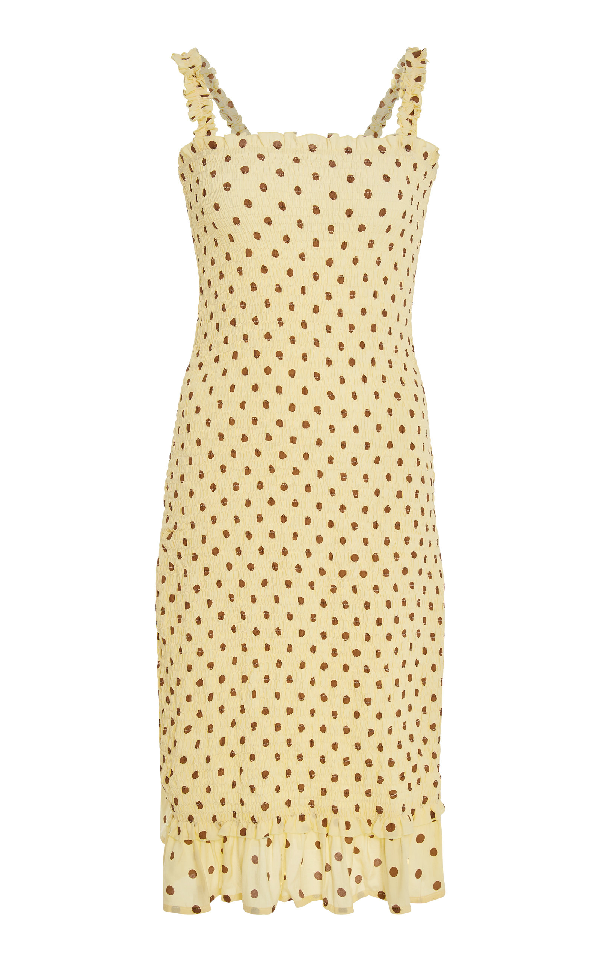 faithfull nadine smocked dress