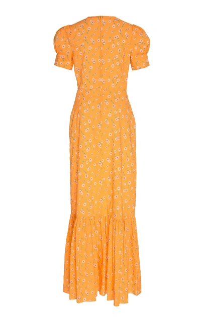 Shop The Vampire's Wife The Juno Printed Cotton Maxi Dress
