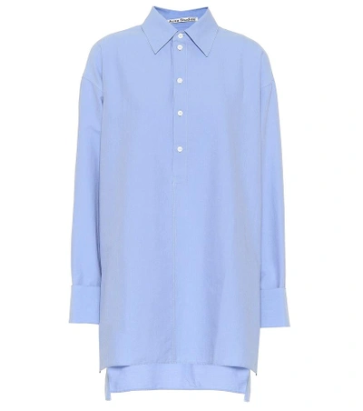 Shop Acne Studios Cotton Oxford Shirt In Blue