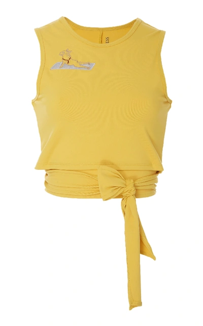 Shop Live The Process Spirit Animal Ballet Top In Yellow