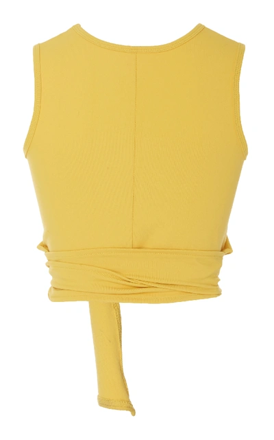 Shop Live The Process Spirit Animal Ballet Top In Yellow