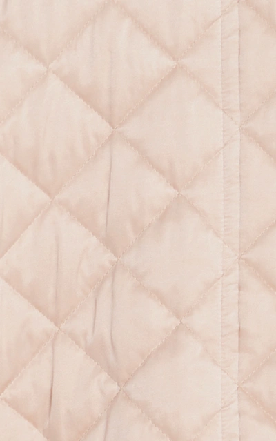 Shop Santoni Edited By Marco Zanini Silk And Down Quilted Jacket In Pink