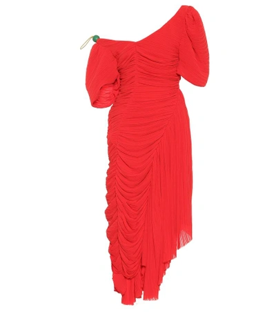 Shop Preen By Thornton Bregazzi Kesia Georgette Dress In Red