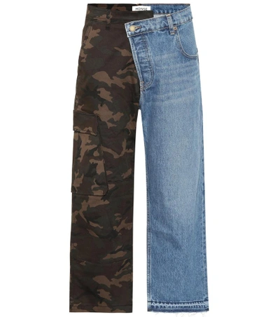 Shop Monse Camouflage Hybrid Jeans In Multicoloured