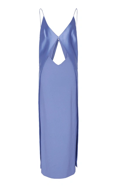 Shop Dion Lee Tessellate Cami Dress In Blue