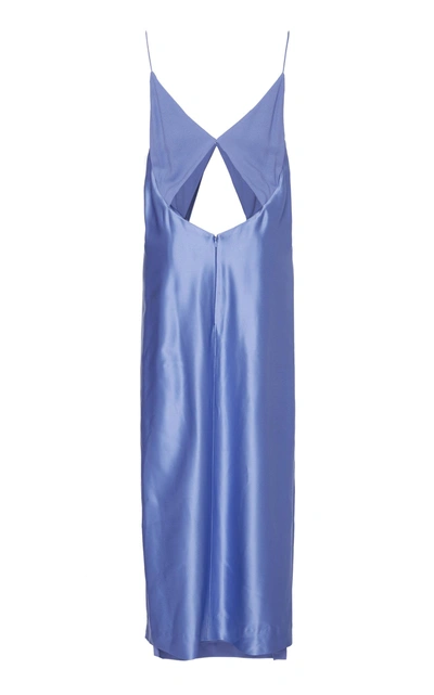 Shop Dion Lee Tessellate Cami Dress In Blue