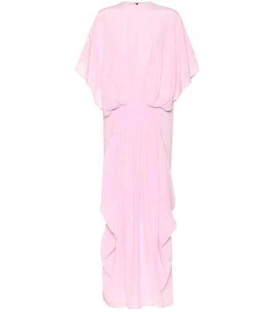 Shop Jw Anderson Silk Midi Dress In Pink