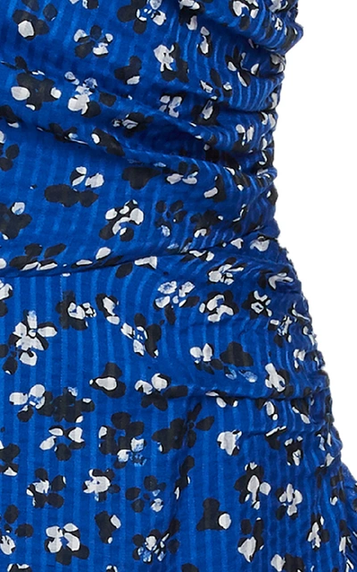 Shop Ulla Johnson Uma Floral Dress In Blue