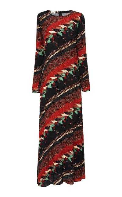 Shop Warm Printed Cady Maxi Dress