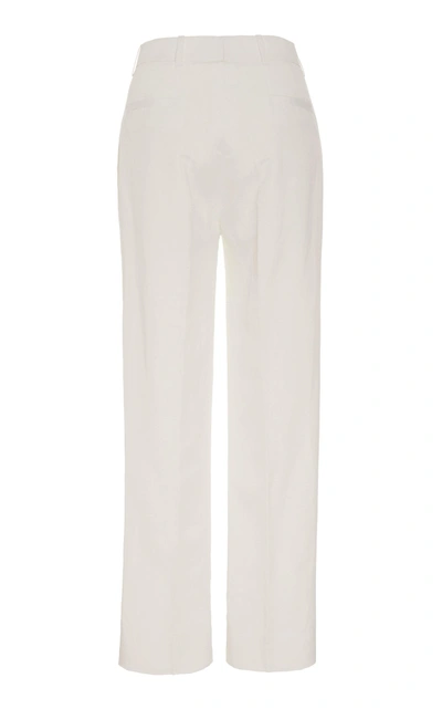Shop Bouguessa Tapered Pants In White