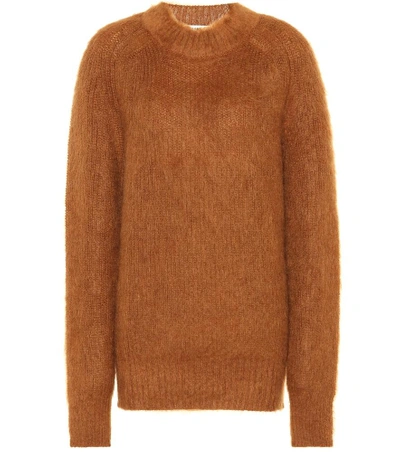 Shop Jil Sander Mohair And Silk Sweater In Brown