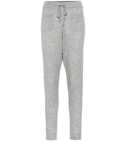 Shop Jardin Des Orangers Wool And Cashmere Trackpants In Grey