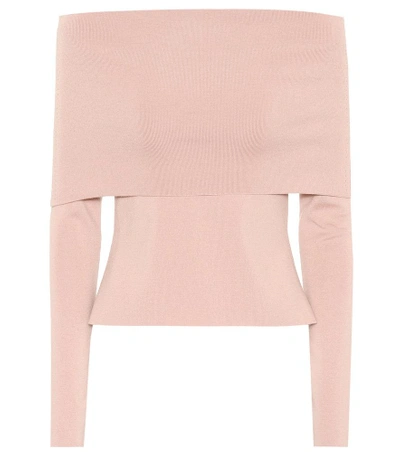 Shop Agnona Wool-blend Sweater In Pink
