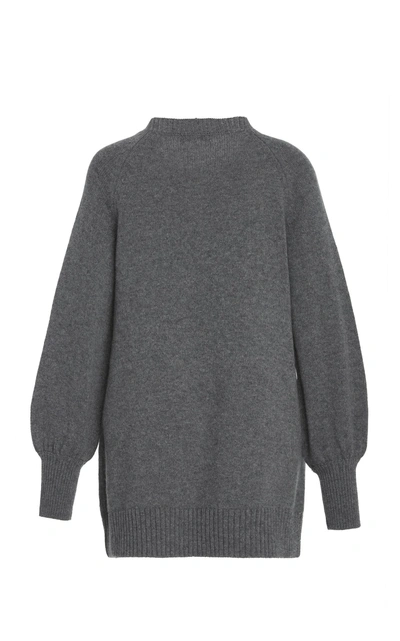 Shop Co Wool Blend Tunic Sweater In Grey