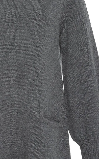 Shop Co Wool Blend Tunic Sweater In Grey