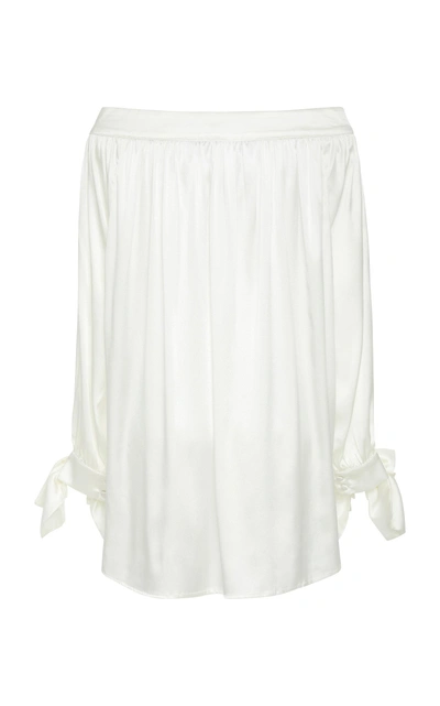 Shop Acheval Pampa Desnuda Bow Sleeve Blouse In White