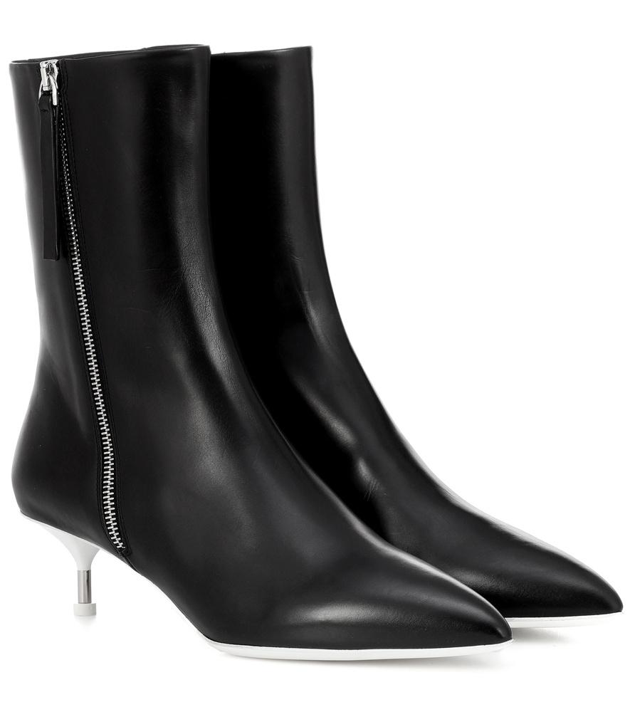 jil sander leather ankle boots