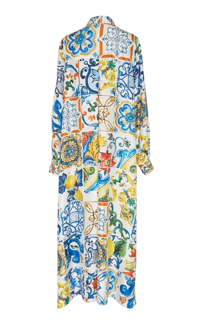 Shop Dolce & Gabbana Maiolica-print Maxi Dress