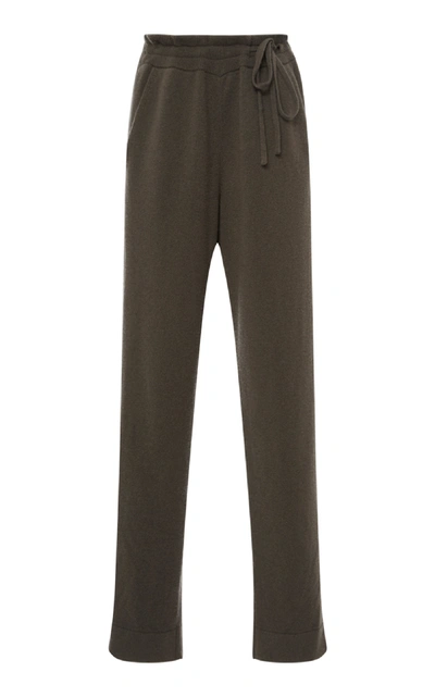 Shop Akris Simple Cashmere Knit Pant In Grey