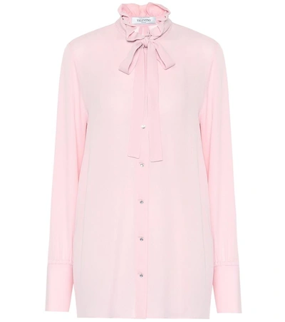 Shop Valentino Silk Blouse In Pink