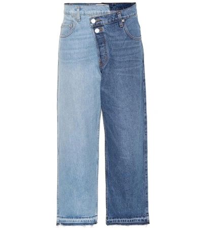 Shop Monse Straight-leg Cropped Jeans In Blue