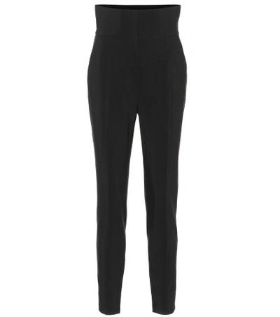 Shop Dolce & Gabbana High-waisted Skinny Pants In Black