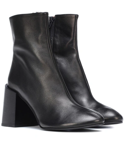Shop Acne Studios Saul Leather Ankle Boots In Black