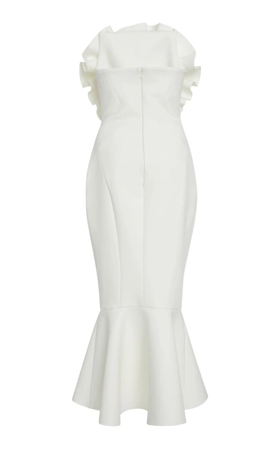 Shop Rachel Gilbert Huxley Ruffle Dress In White