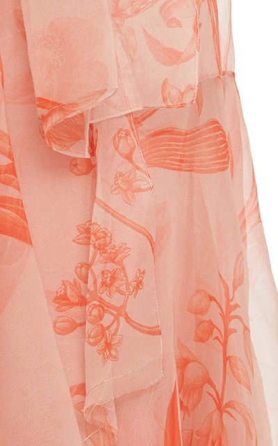 Shop Johanna Ortiz Sparkling Sand Wrap Skirt In Orange