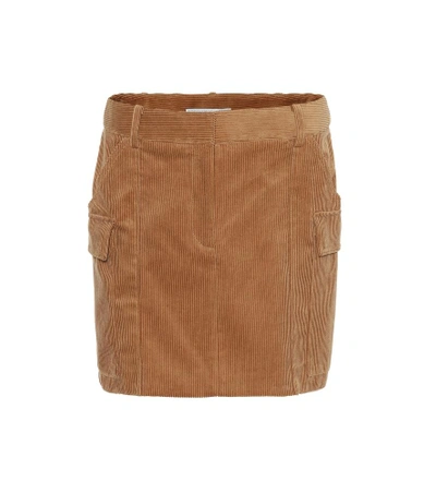 Shop Stella Mccartney Corduroy Miniskirt In Brown