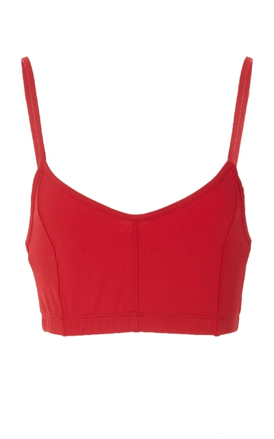 Shop Live The Process Custom Mantra Corset Bra In Red
