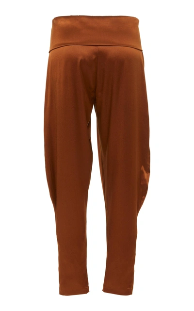 Shop Acheval Pampa Gauchita Fold Over Pants In Brown