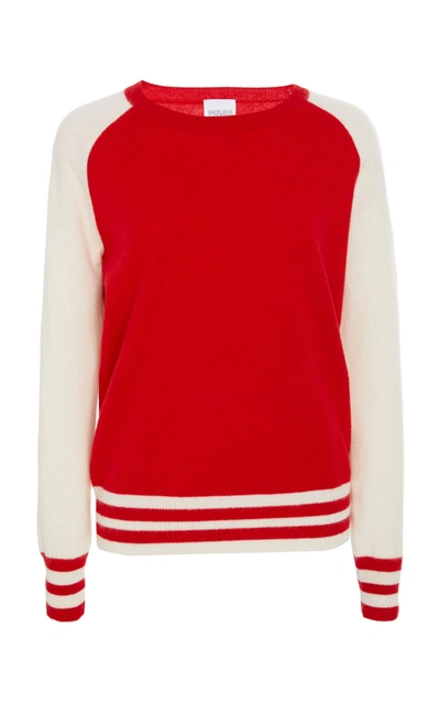 Shop Madeleine Thompson Bariano Pullover Cashmere Sweater In Red