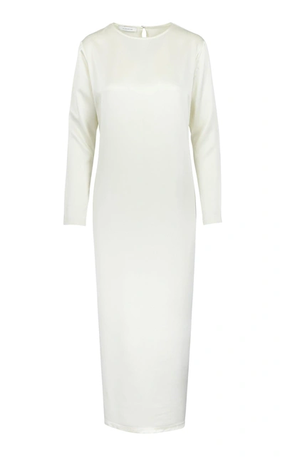 Shop La Collection Jacqueline Silk Maxi Dress In White