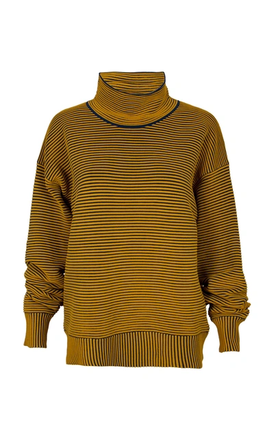 Shop Nagnata Rib Sweater In Yellow