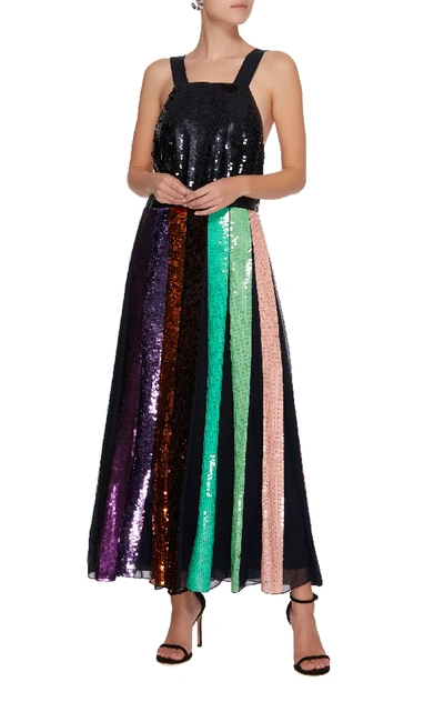 Shop Tibi Multi Sequin Overall Dress