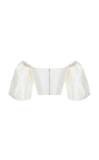 Shop Rasario Puff Sleeve Blouse In White