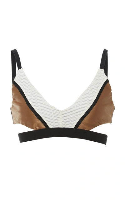 Shop Koral Limerence Infinity Sports Bra In Brown