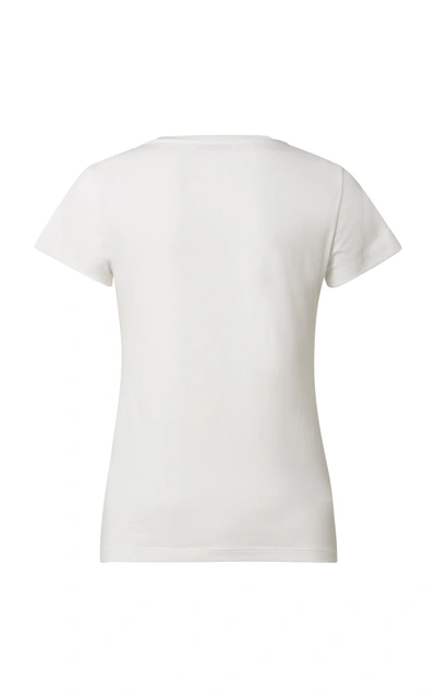 Shop Dorothee Schumacher Fitted T-shirt In White