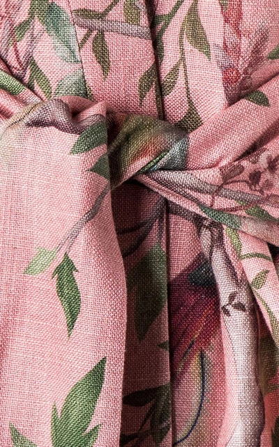 Shop Maison Alma Paraiso Rose Wrap Coat In Pink