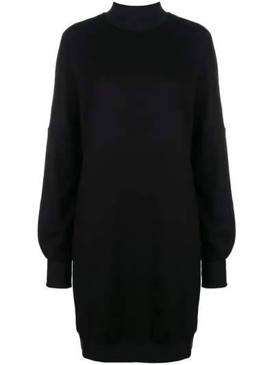 Shop Thom Krom Oversized Sweatshirt Dress In Black